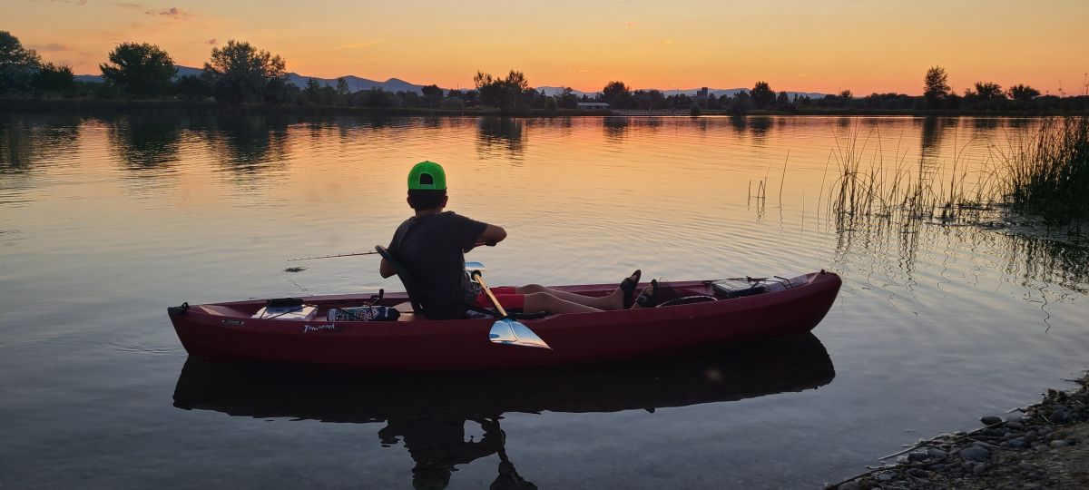 kid in kayak