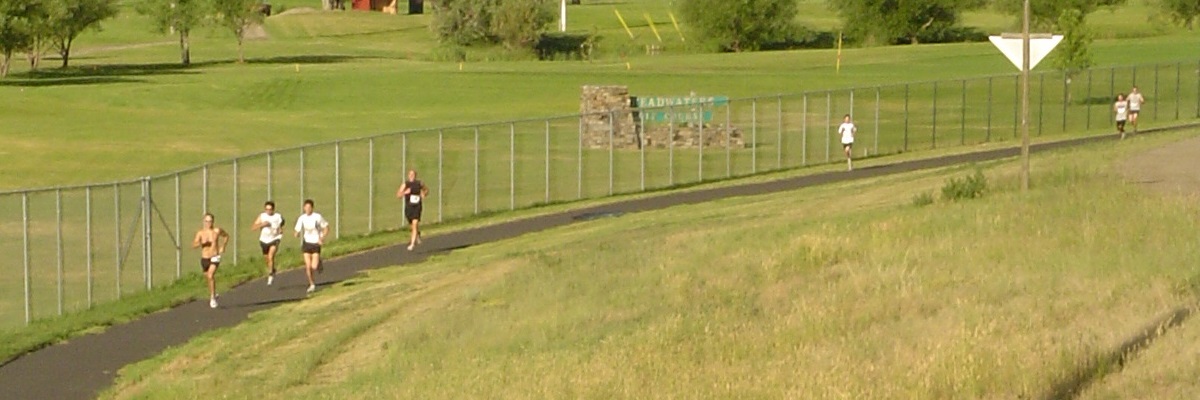 people running on trail