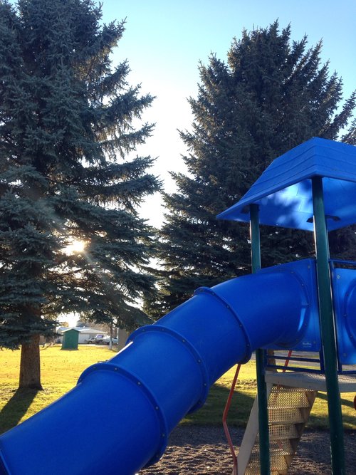 blue slide